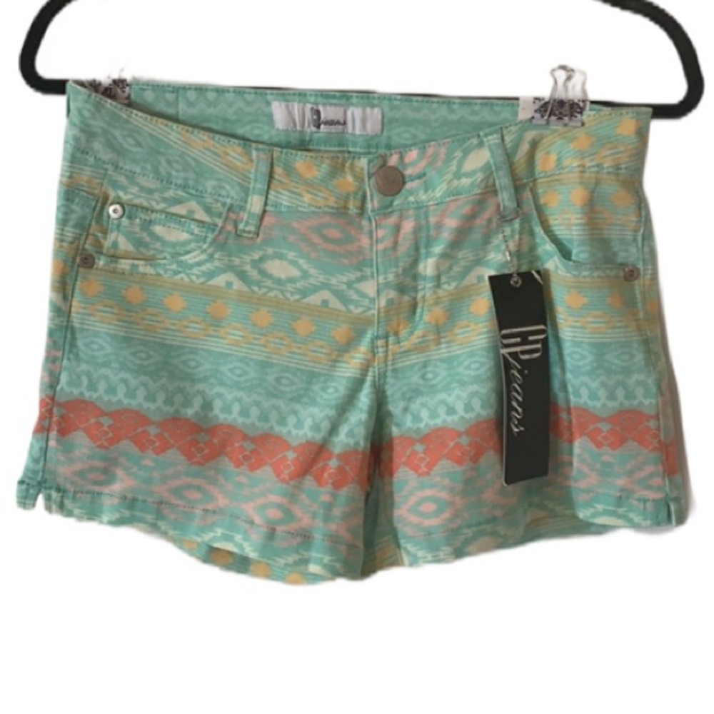 NWT GP Jeans Southwestern Print Jean Shorts